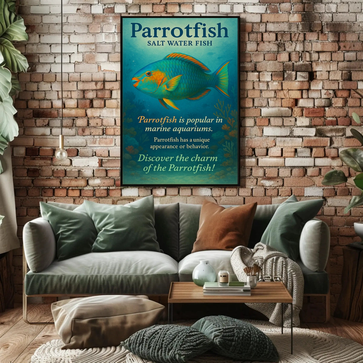 Discover the Charm of the Parrotfish Poster