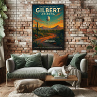 Discover Gilbert Arizona Poster Southwest Charm For Homes