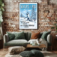 Ski Course On The Rigi 1906 Poster