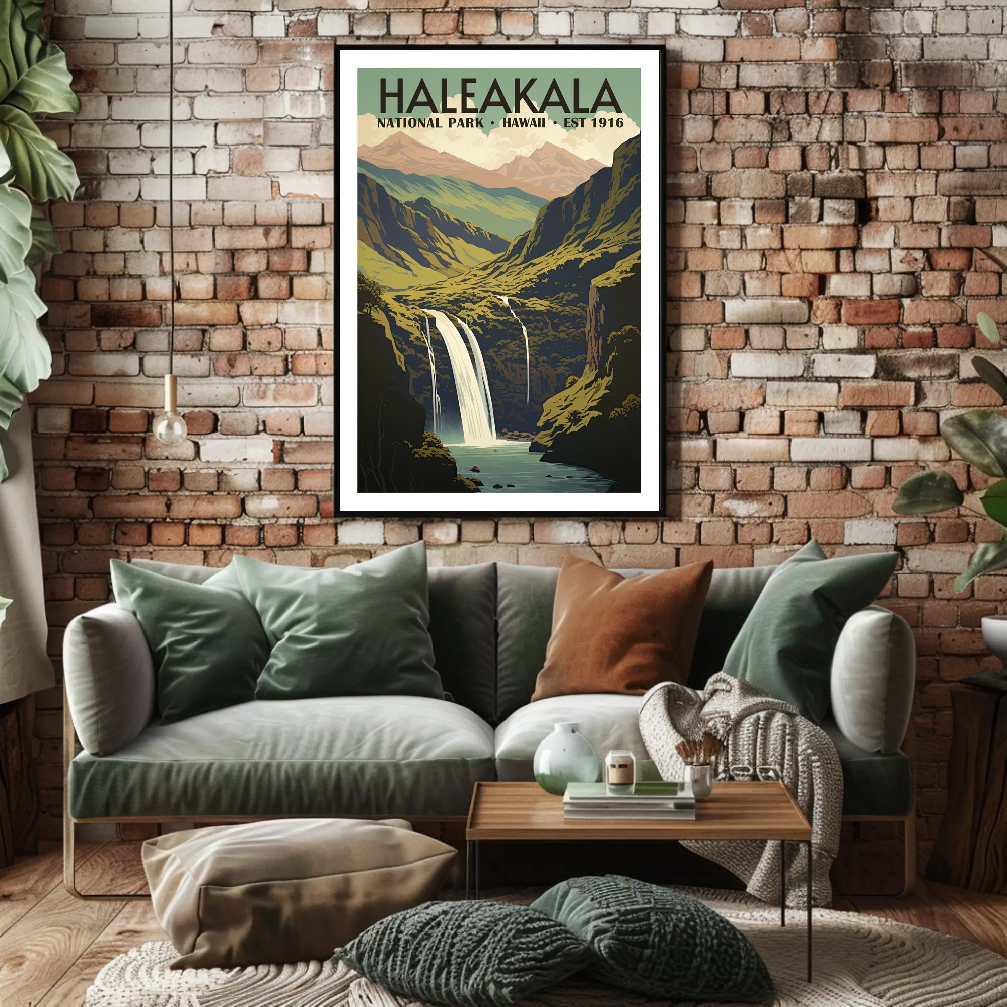 Haleakala National Park Scenic Poster Hawaii Wall Art