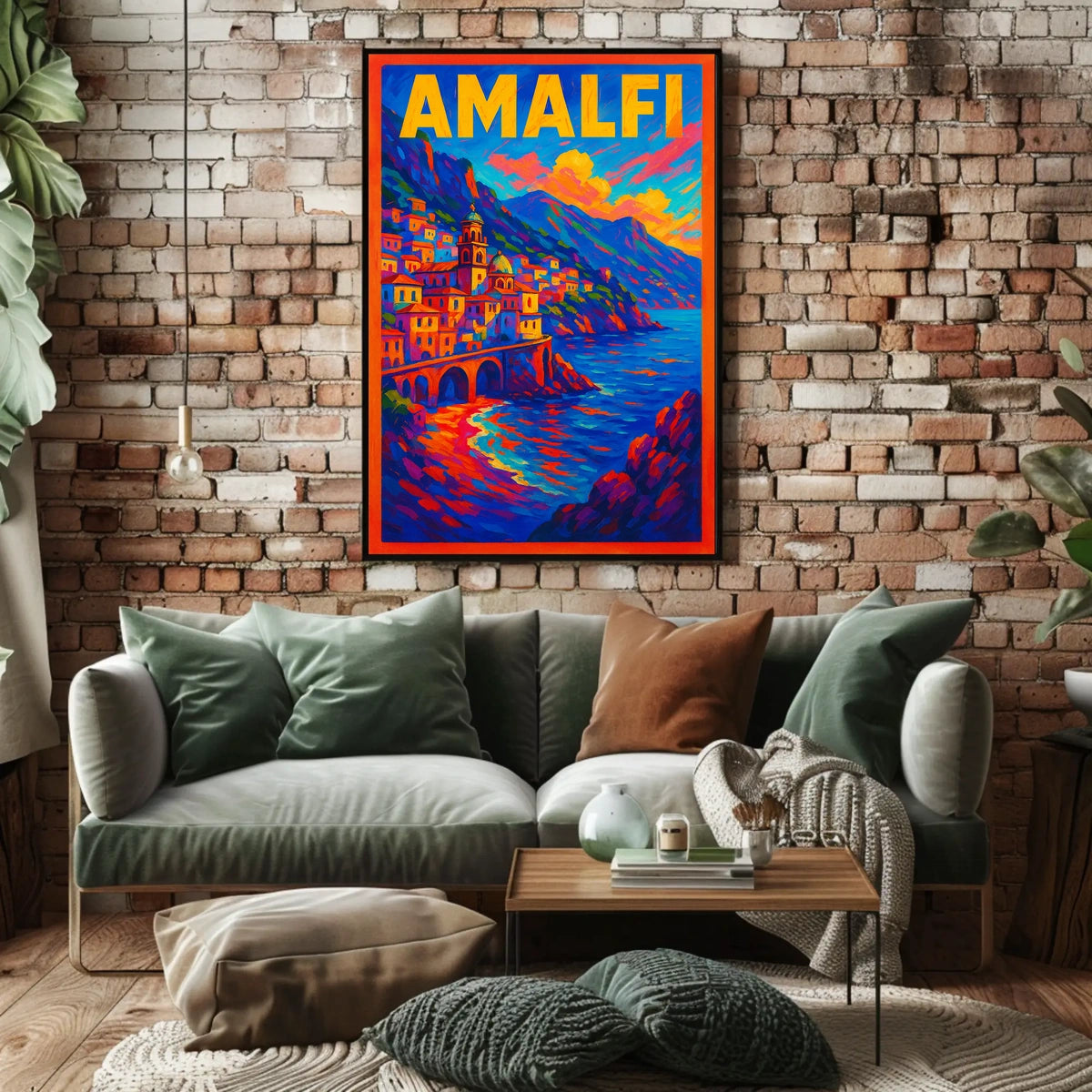 Amalfi Coast Vibrant Seaside Escape Poster