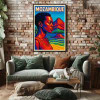 Vibrant Portrait Of Mozambique Poster