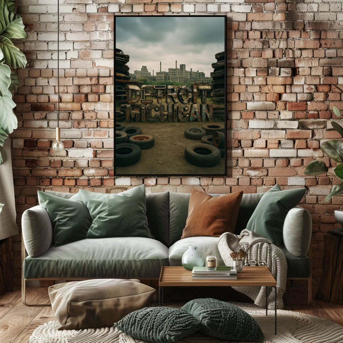 Detroit, Michigan Industrial Legacy Poster