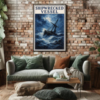 Shipwrecked Vessel Poster PosterGoat