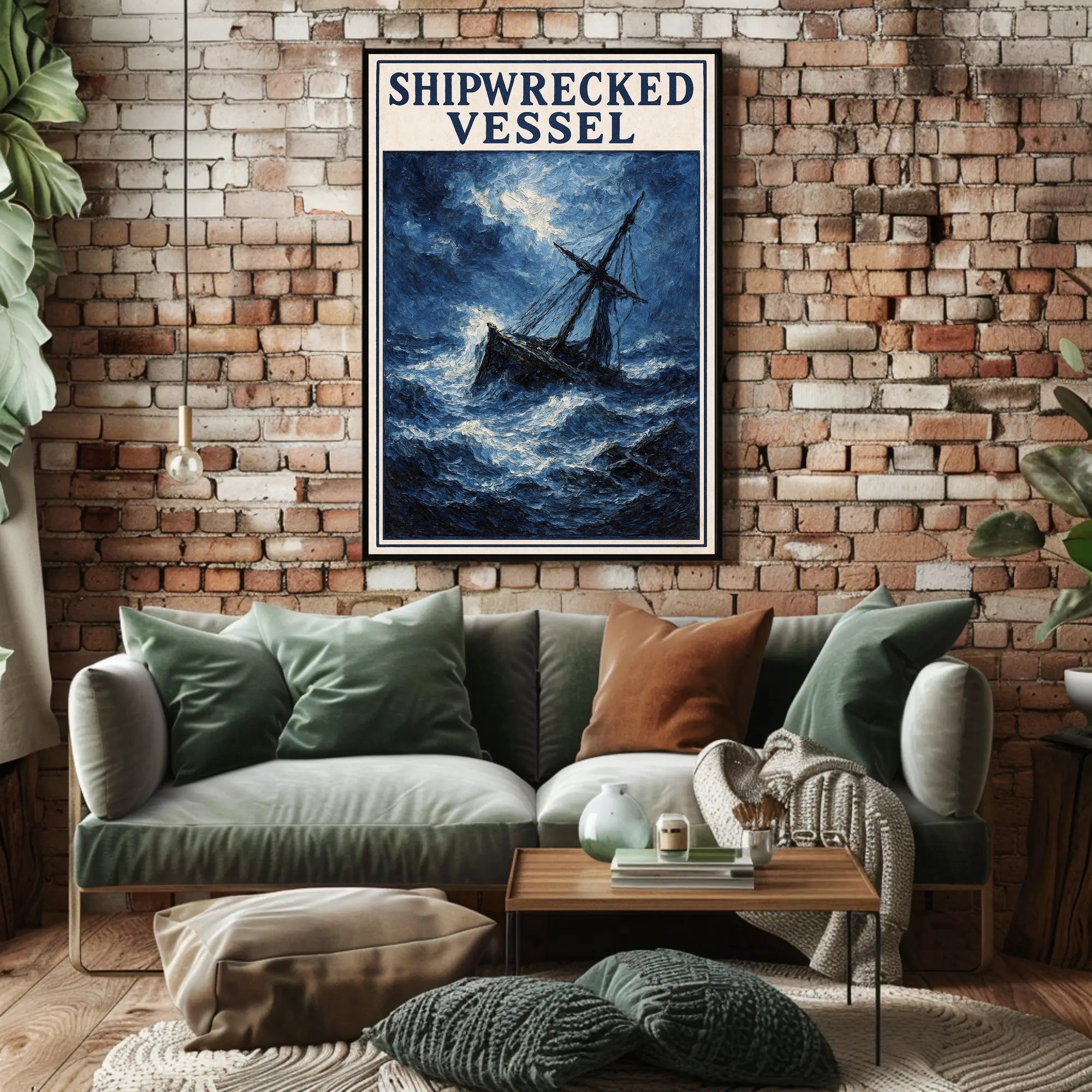 Shipwrecked Vessel Poster PosterGoat