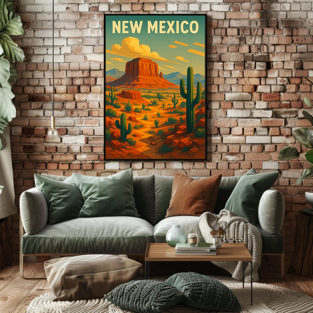 New Mexico Desert Landscape Poster