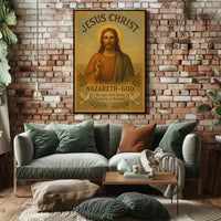 Jesus Christ Vintage Religious Poster - Cultural or Heritage Poster