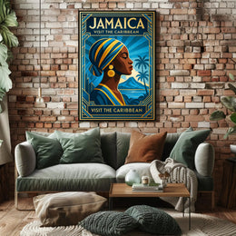 Discover Jamaica Visit the Caribbean Poster PosterGoat