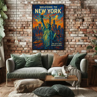 New York Cityscape Art Print - Urban or Cityscape Poster PosterGoat
