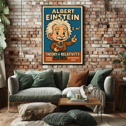 Albert Einstein Theory Of Relativity Poster
