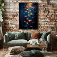 Luminescent Harmony Underwater Poster Wall Art Decor