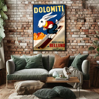 Dolomiti Skiing Adventure Poster