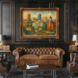 Monrovia Liberia Wanderlust Cityscape Realism Poster