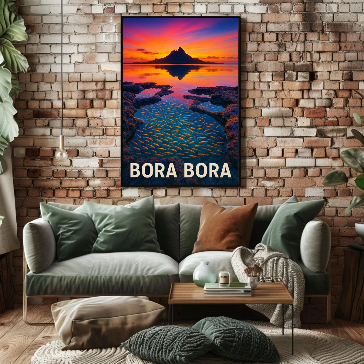Bora Bora Sunset Poster
