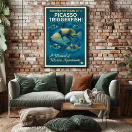 Discover the Charm of the Picasso Triggerfish Poster