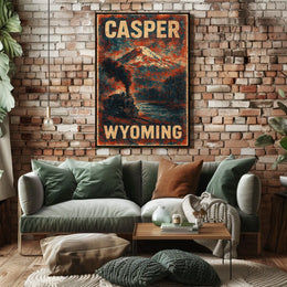 Casper, Wyoming Scenic Railway Journey Poster