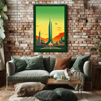 Futuristic Cityscape Poster