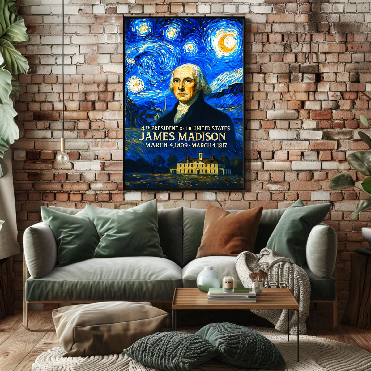 James Madison 4th President of the United States Presidential Masterpiece Series Poster