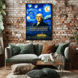 James Madison 4th President of the United States Presidential Masterpiece Series Poster