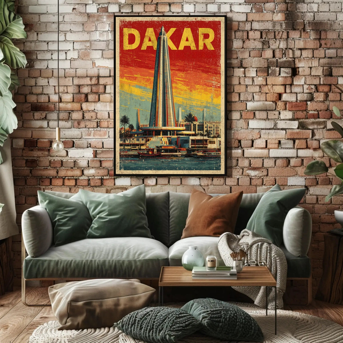 Dakar Skyline Poster