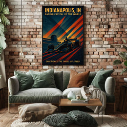 Indianapolis Racing Capital of the World Poster