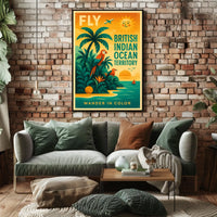 Fly to the British Indian Ocean Territory Poster