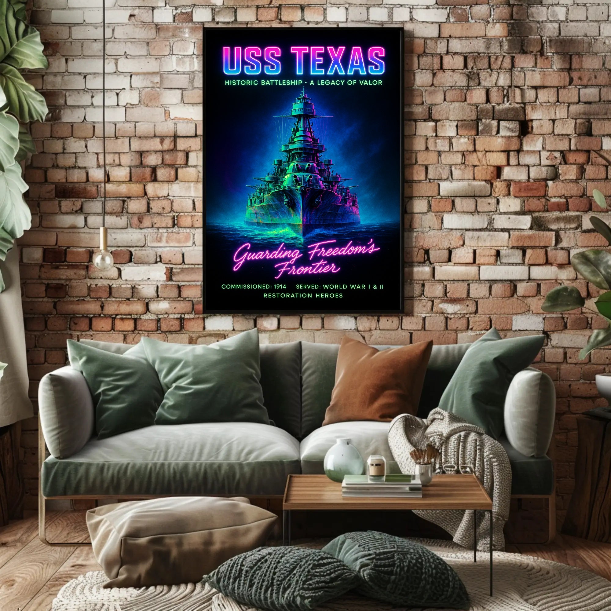 USS Texas A Legacy of Valor Poster PosterGoat