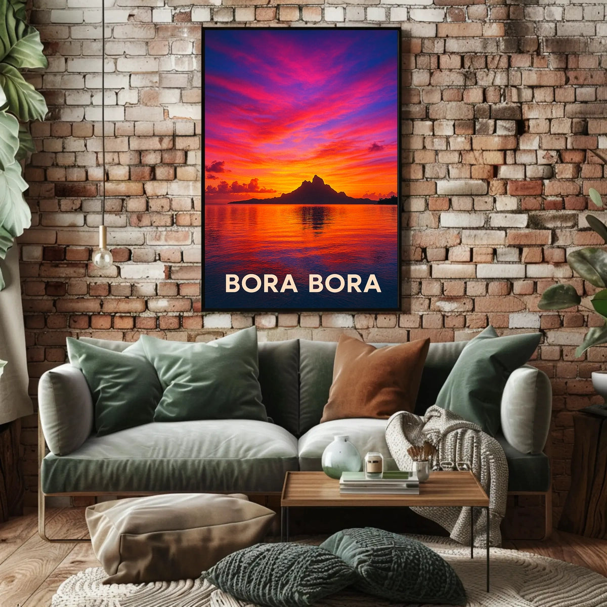 Bora Bora Sunset Poster