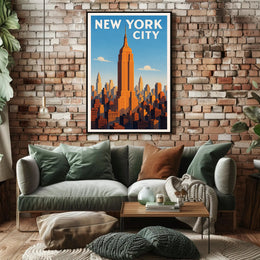 New York City Skyline Poster PosterGoat