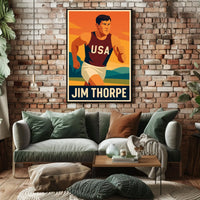 Jim Thorpe American Athlete Poster