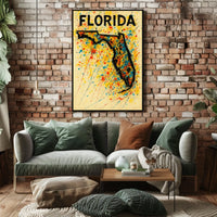 Florida Art Splash Poster