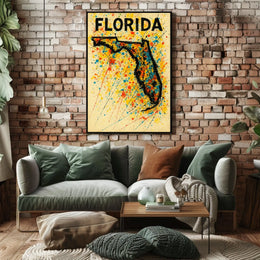 Florida Art Splash Poster