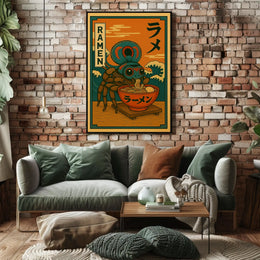 Ramen Spider Delight Poster
