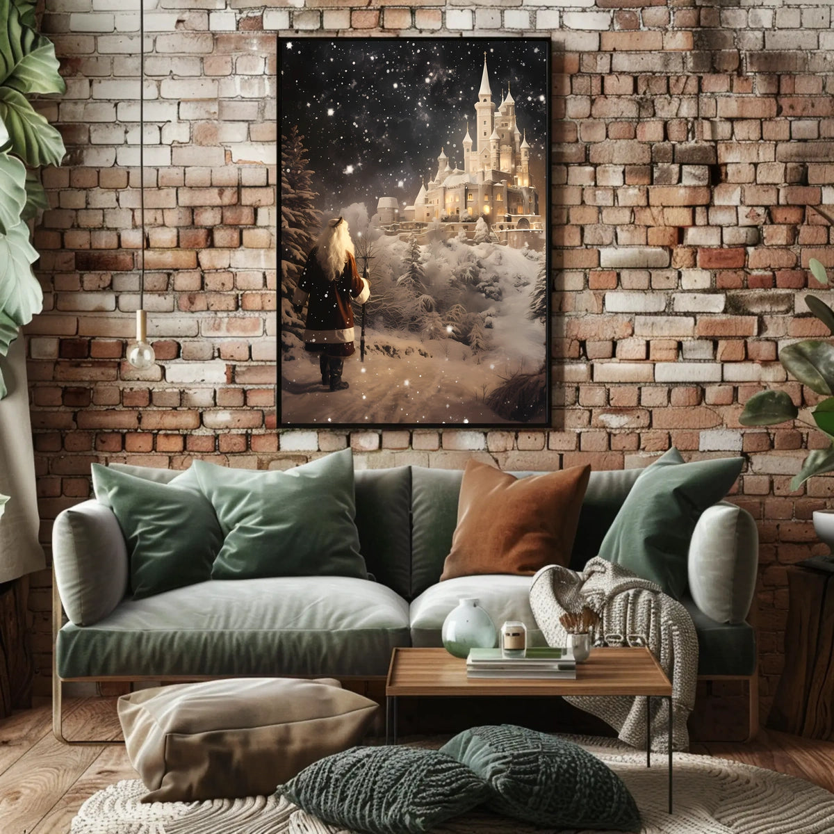 Enchanted Winter Castle Poster