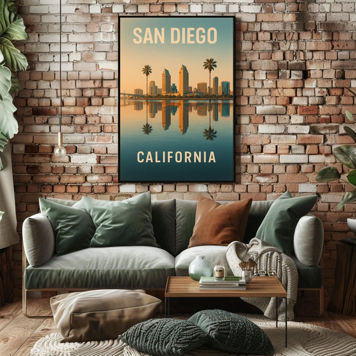 San Diego Skyline Poster