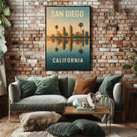San Diego Skyline Poster