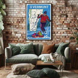 Ski Vermont Adventure Poster