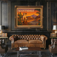 Southwestern Charm Scottsdale Travel Poster