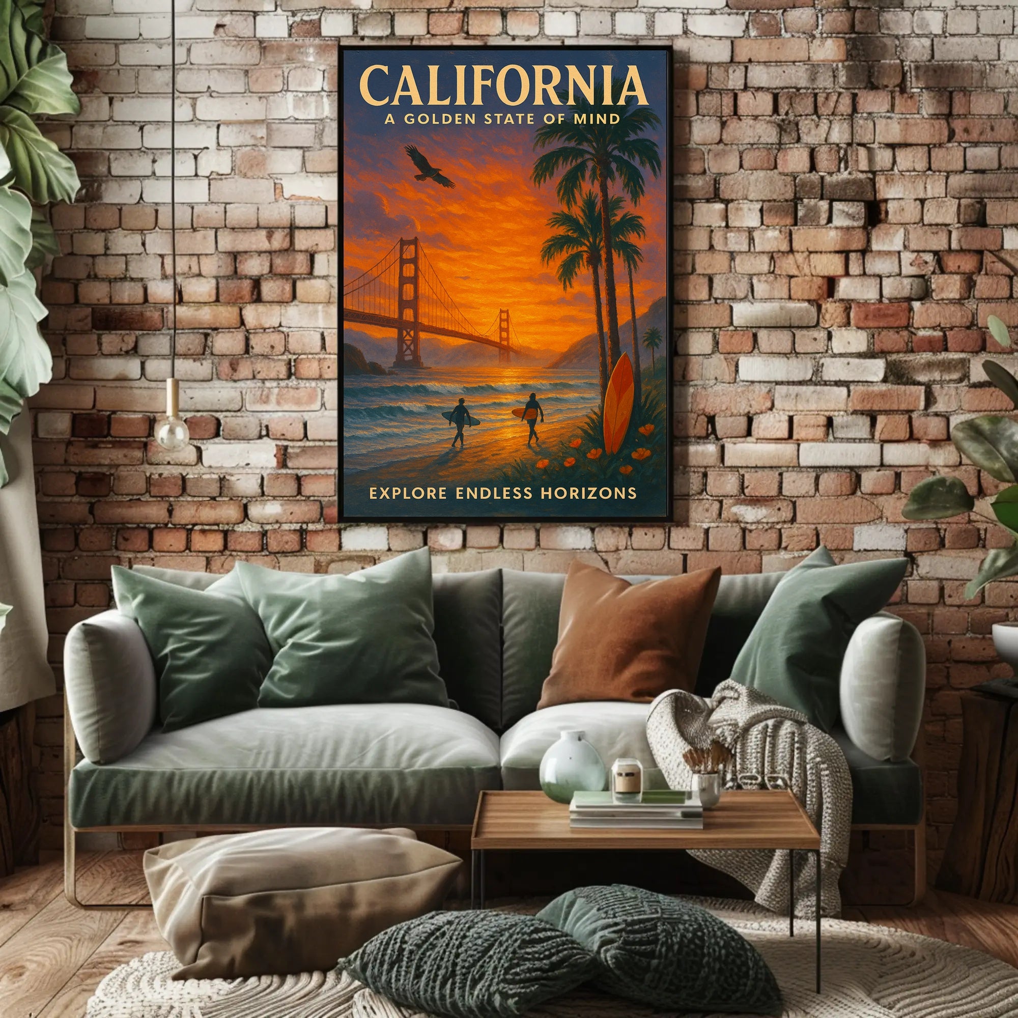 California A Golden State Of Mind Poster