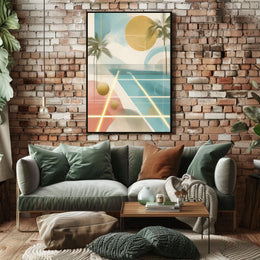Abstract Tropical Escape Poster