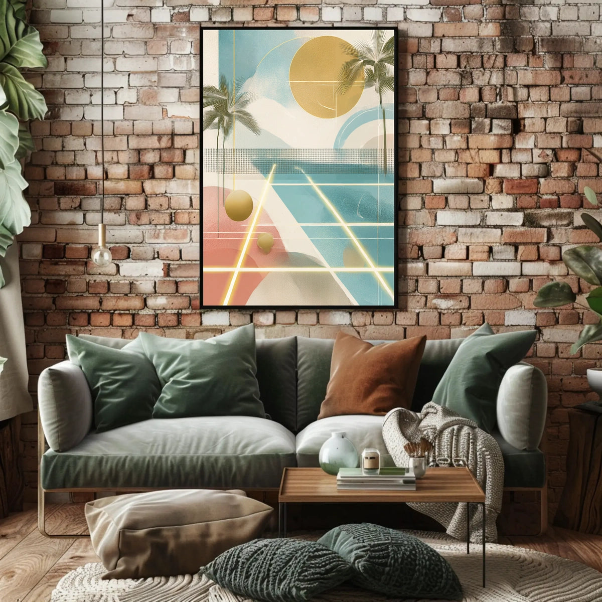 Abstract Tropical Escape Poster