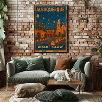 Albuquerque Desert Glow Poster