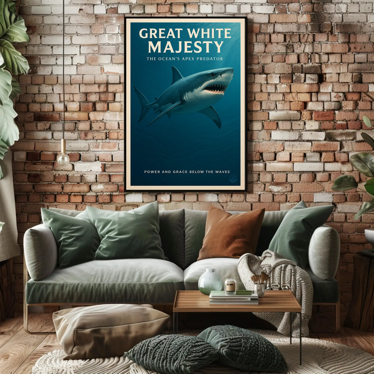 Great White Majesty Poster