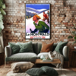 Champ Du Feu Alsace Winter Sports Poster