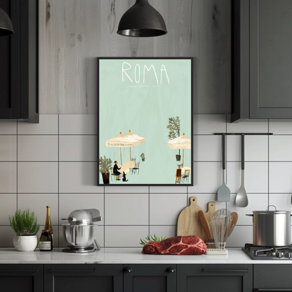 Roma: Italian CafÃ Poster
