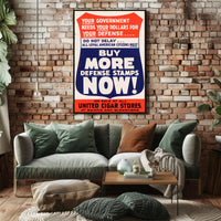Support the Defense Effort Poster PosterGoat