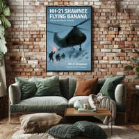 HH-21 Shawnee The Curved Savior of Korea Poster PosterGoat