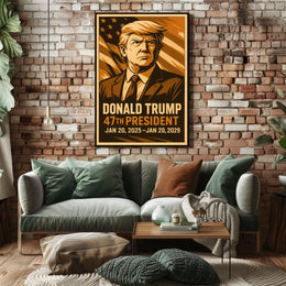 Donald Trump 47th President Poster