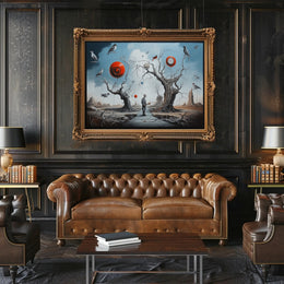 Dreamlike Surreal Art with Whimsical Elements - Artistic Poster