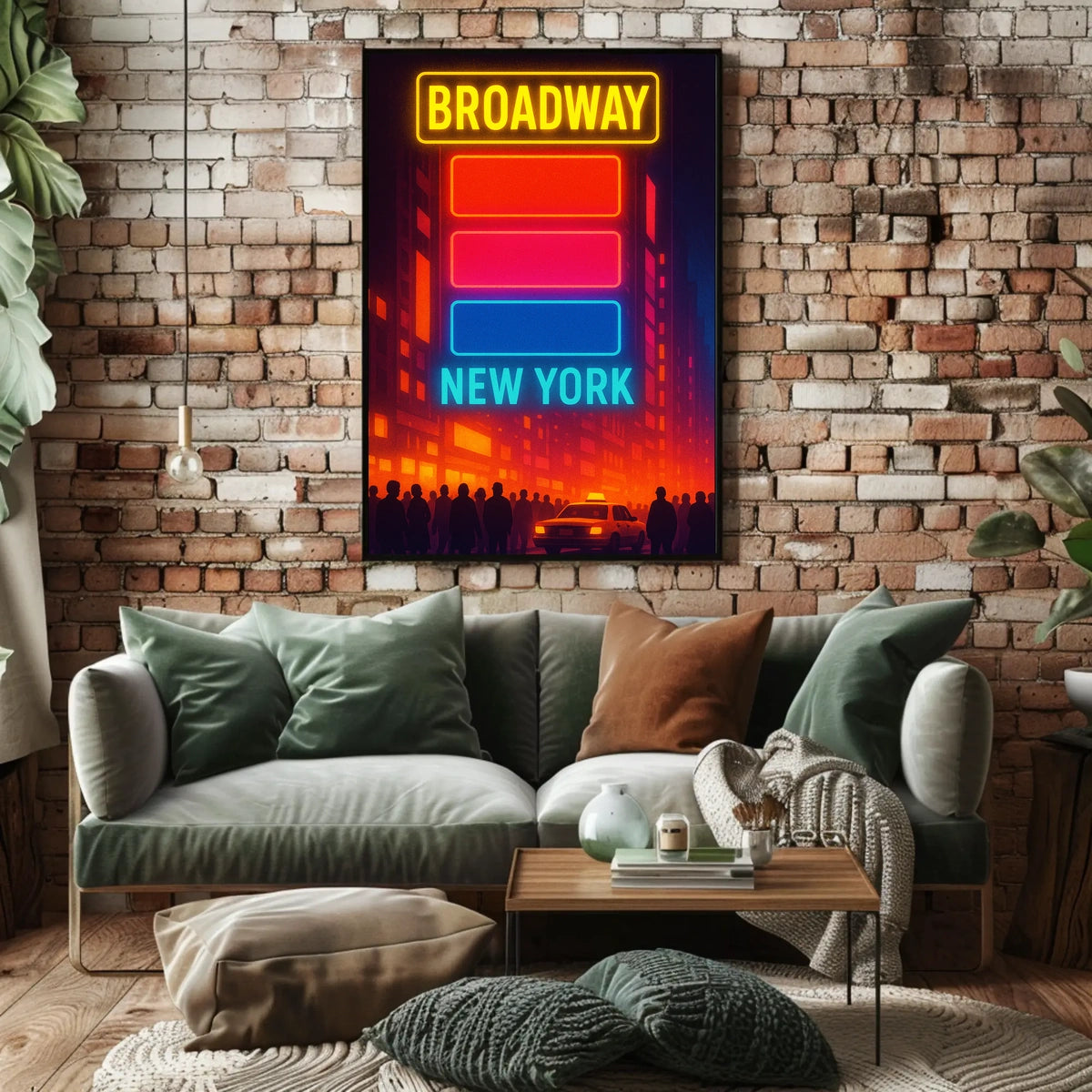 Broadway New York Urban Vibe Travel Poster